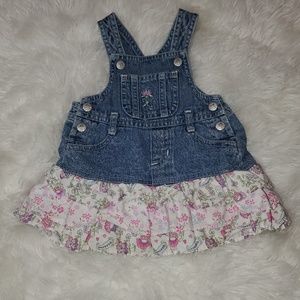 Baby girl Overall drees